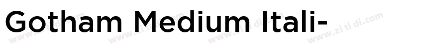 Gotham Medium Itali字体转换